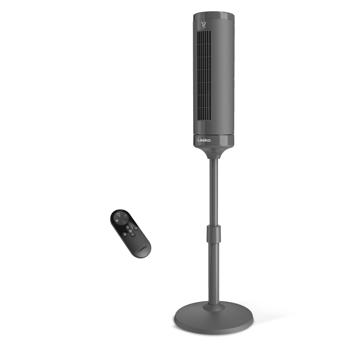 Lasko Rise 54" DC Pedestal Fan: Oscillating, 8-Speed, Remote, Timer