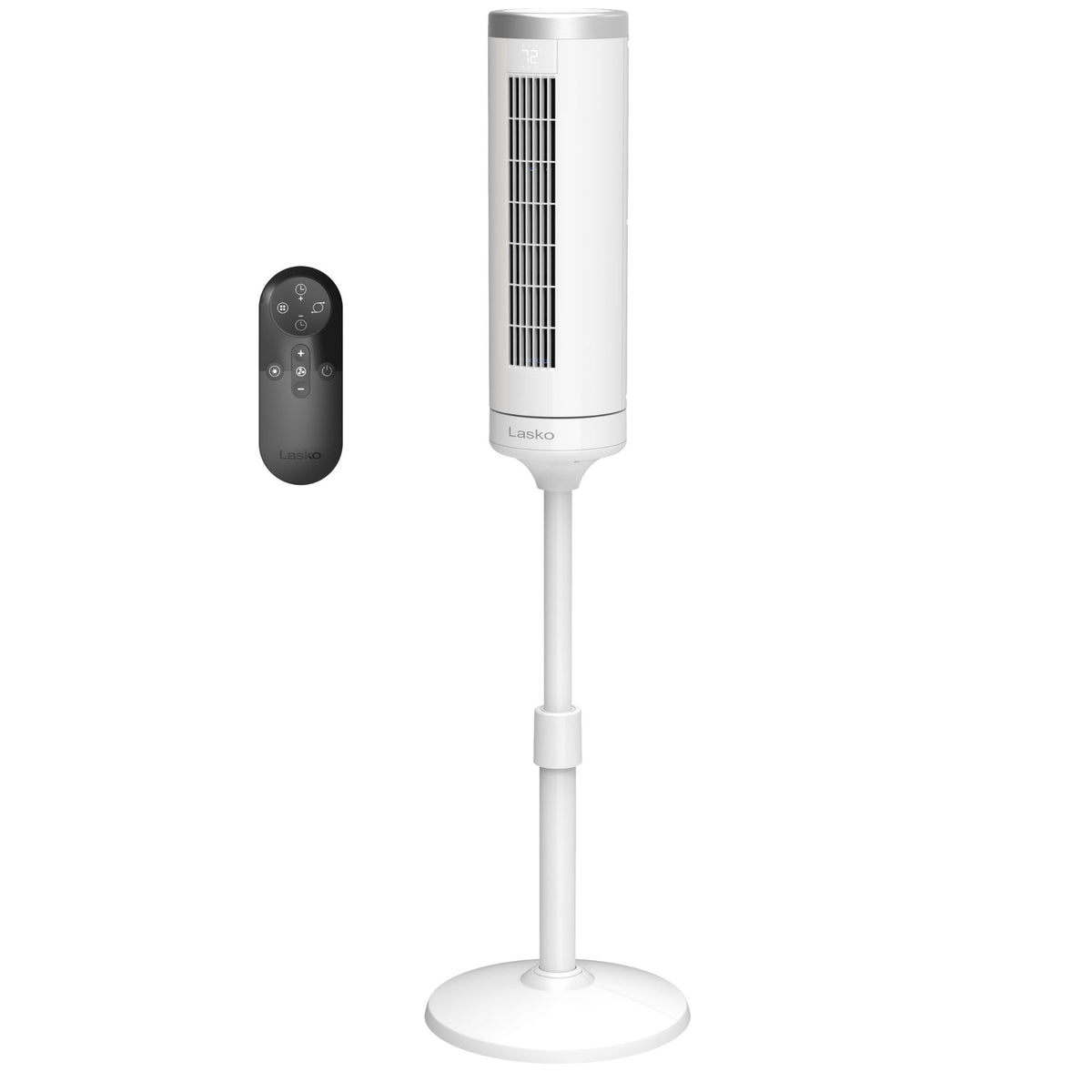 Lasko Elevation 54" DC Pedestal Tower Fan: Oscillating, 8-Speed, Remote