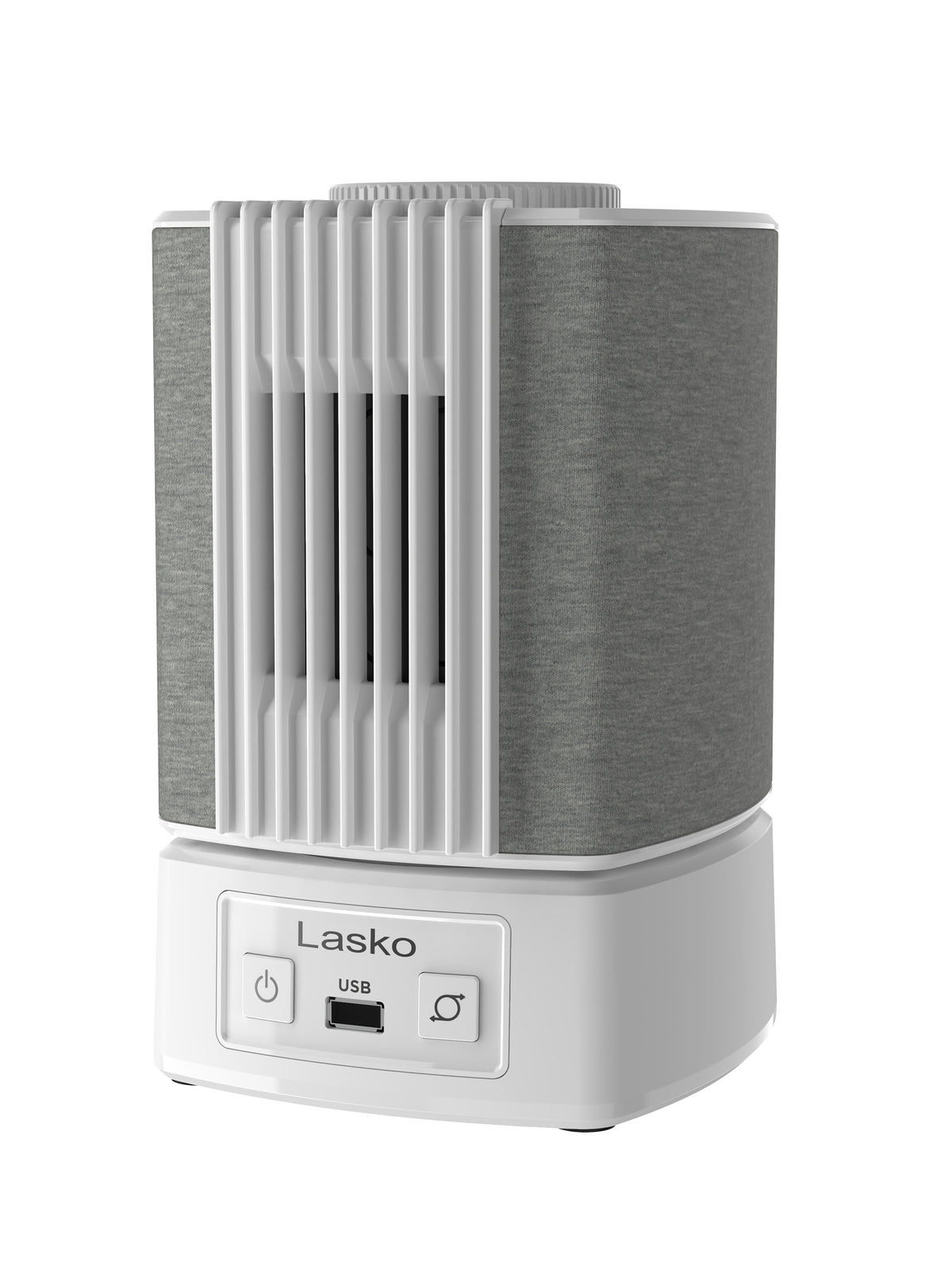 Lasko SlumberBreeze 8" Table Fan with White Noise: Oscillating, 2-Speed