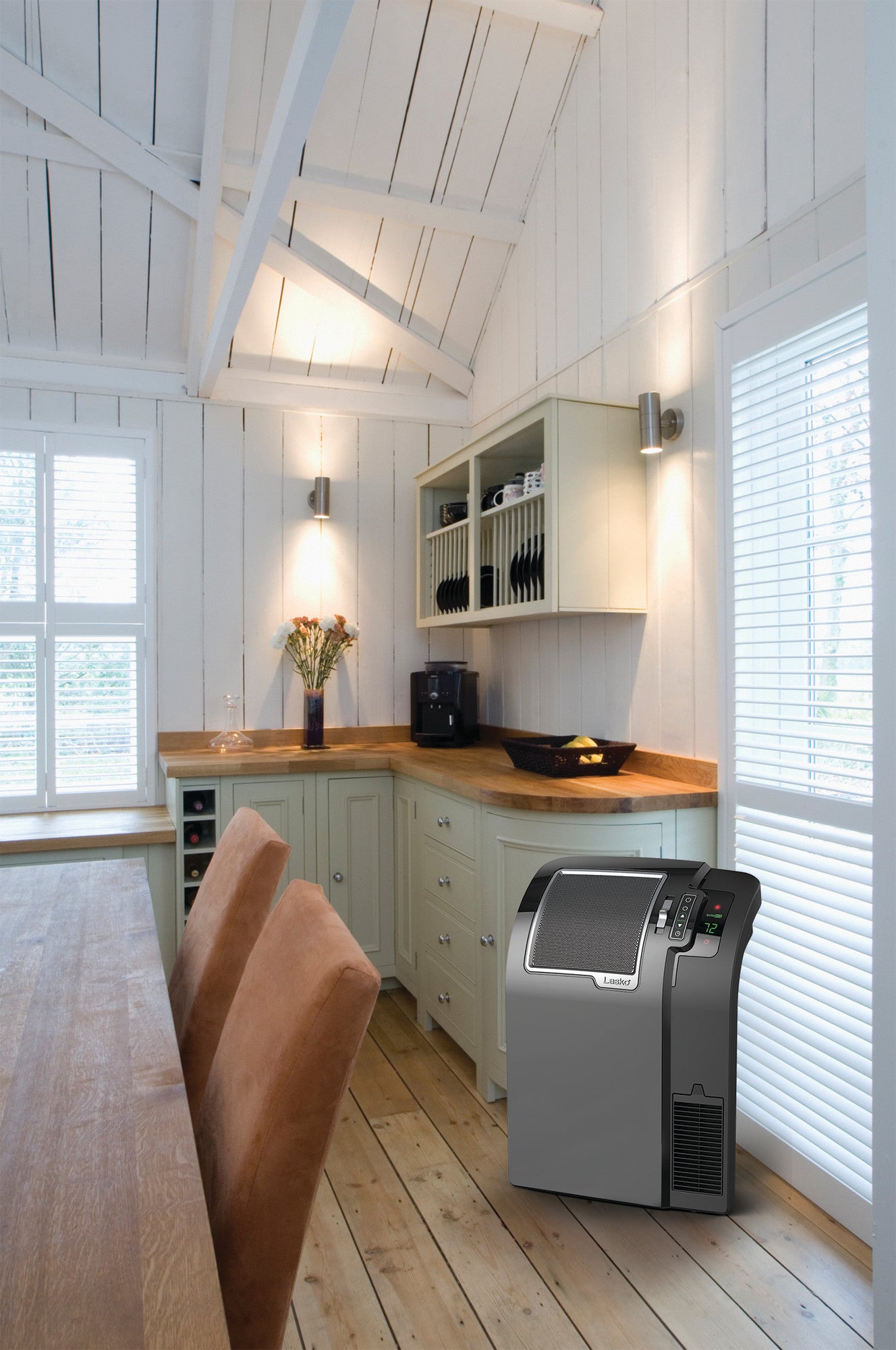 Lasko 1500W Ceramic Space Heater with Remote Control, CC24870, Black