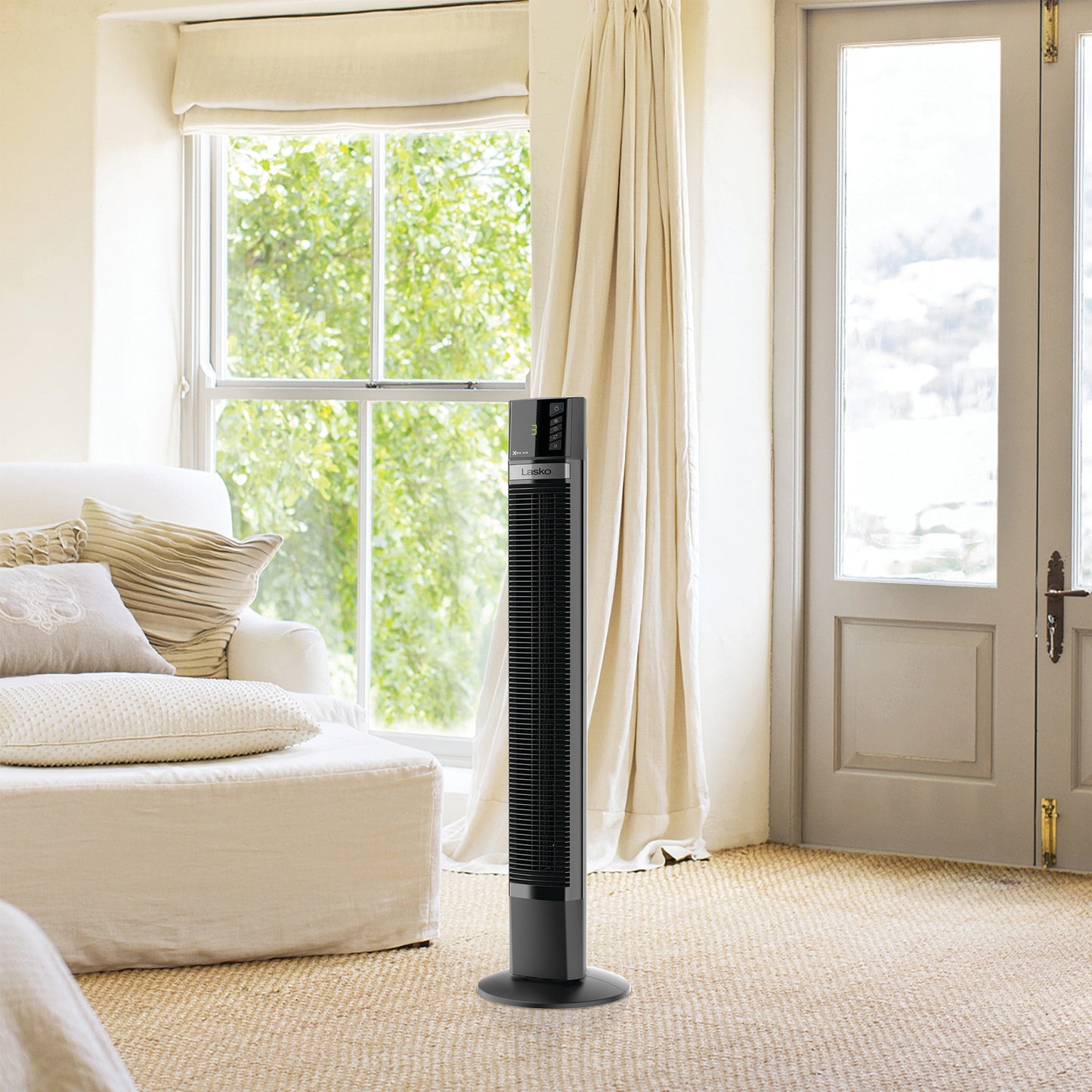 Lasko T48335 48" Xtra Air Oscillating 4-Speed Tower Fan with Remote