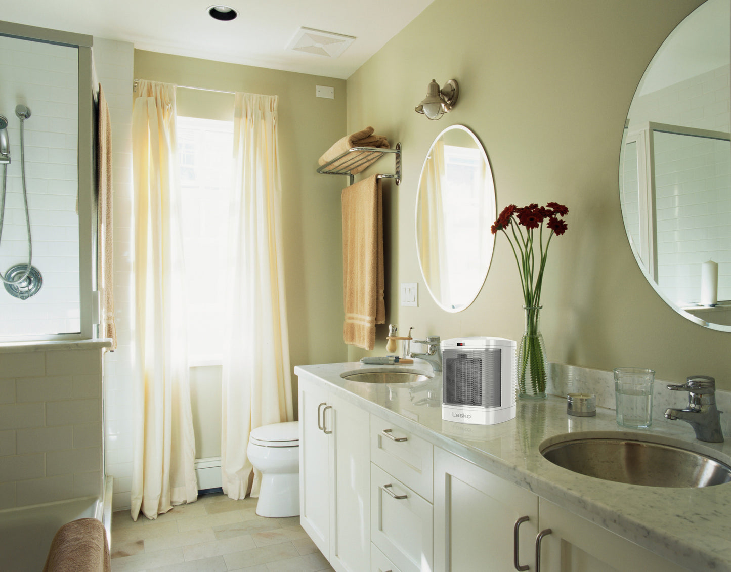 Ceramic Bathroom Space Heater with Fan