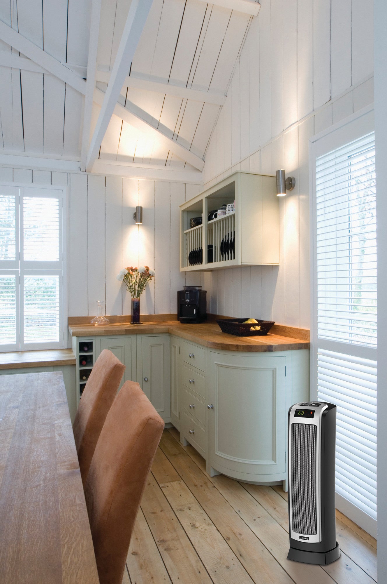 Lasko CT22722 Digital Ceramic Tower Heater with Remote Control