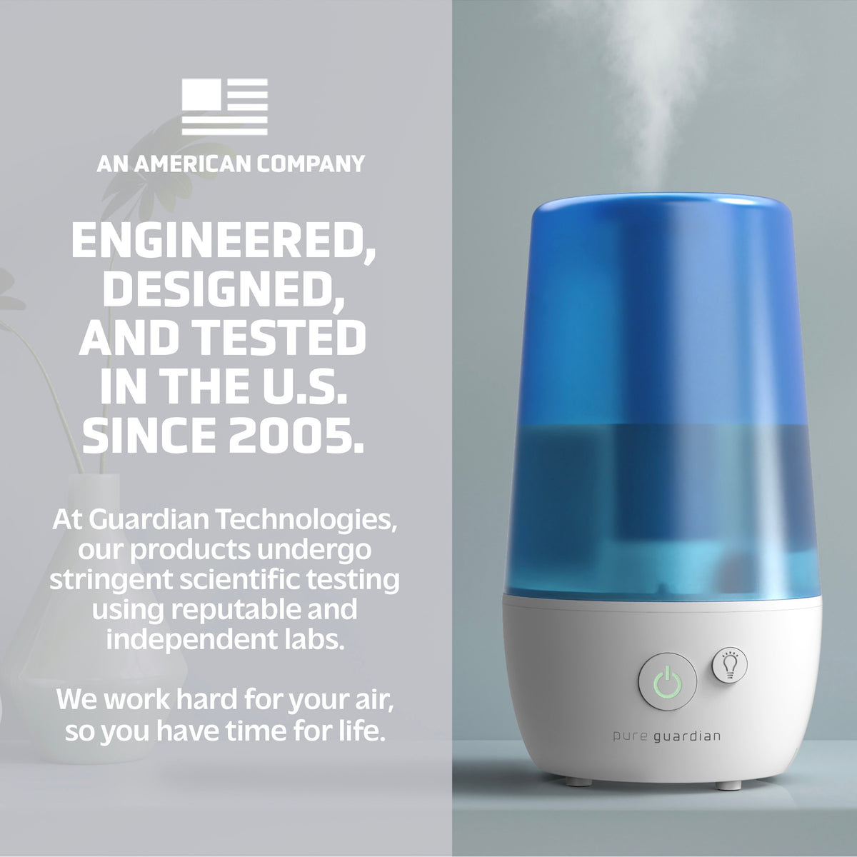 PureGuardian H965AR 1-Gallon Ultrasonic Cool Mist Humidifier –  GuardianTechnologies