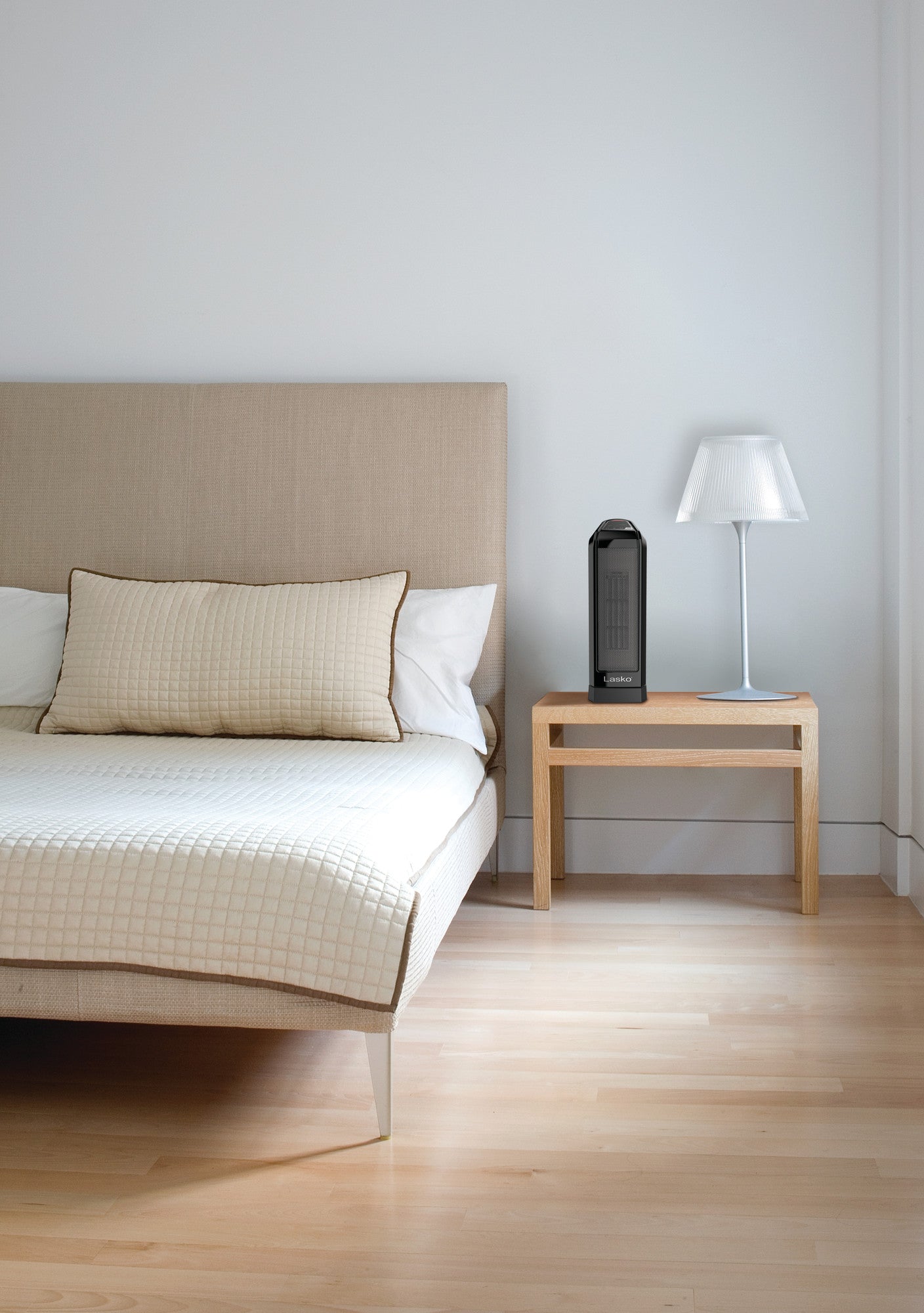 Lasko 16" Ceramic Tower Space Heater with Remote (black, model CT16560)