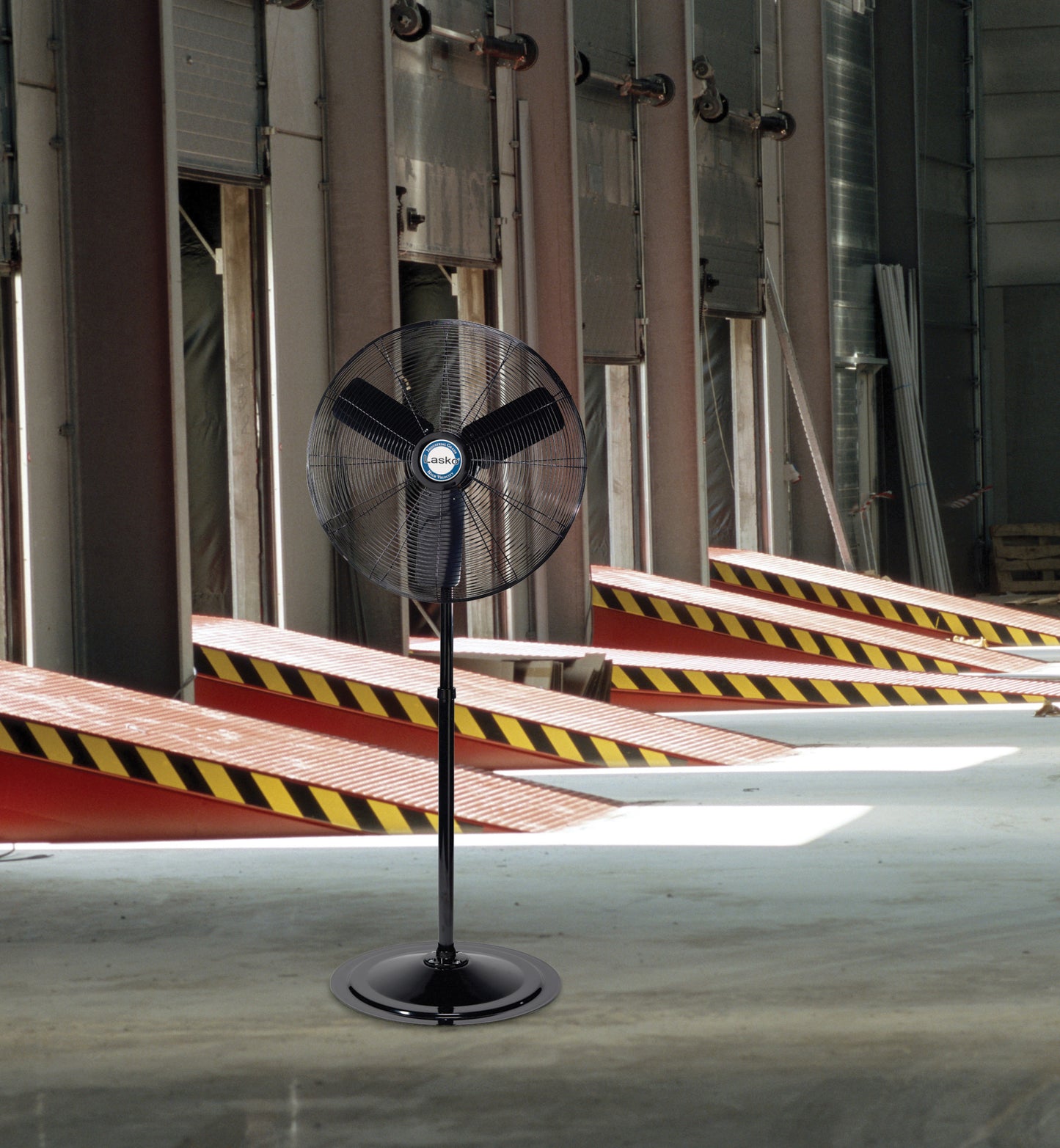 Lasko 30" Industrial Grade Pedestal Fan for Large Spaces, 3130, Black