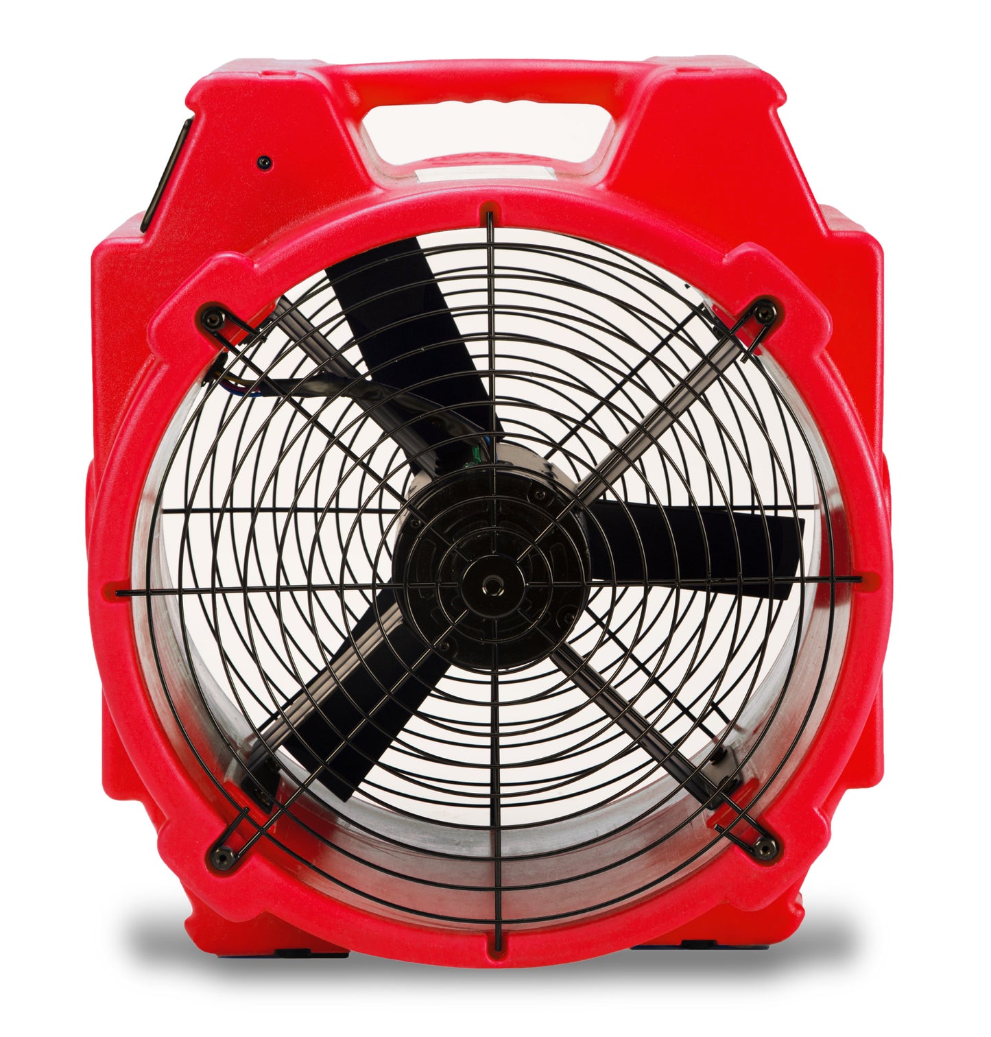 B-Air 1/4 HP Axial Air Mover & Blower Fan: 3300CFM, 2-speed, GFCI, 25' cord, red
