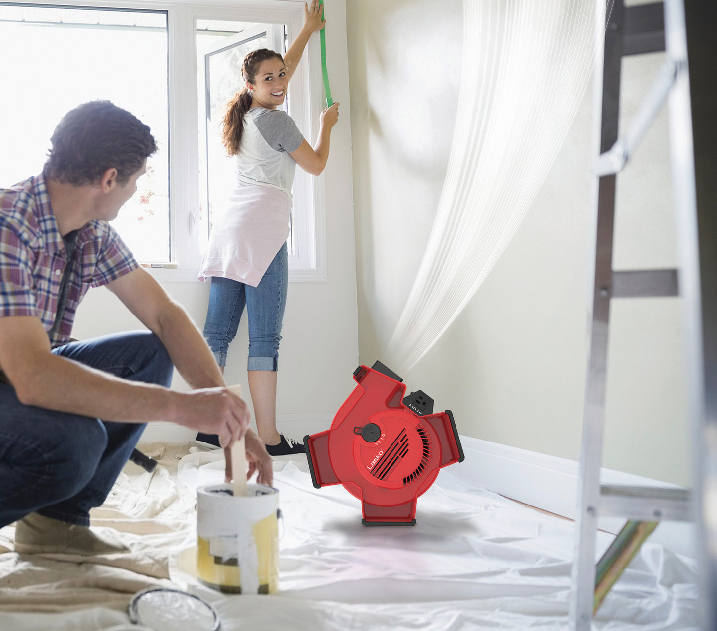 Lasko X12900 X-Blower Multi-Position Utility Blower Fan with USB Port