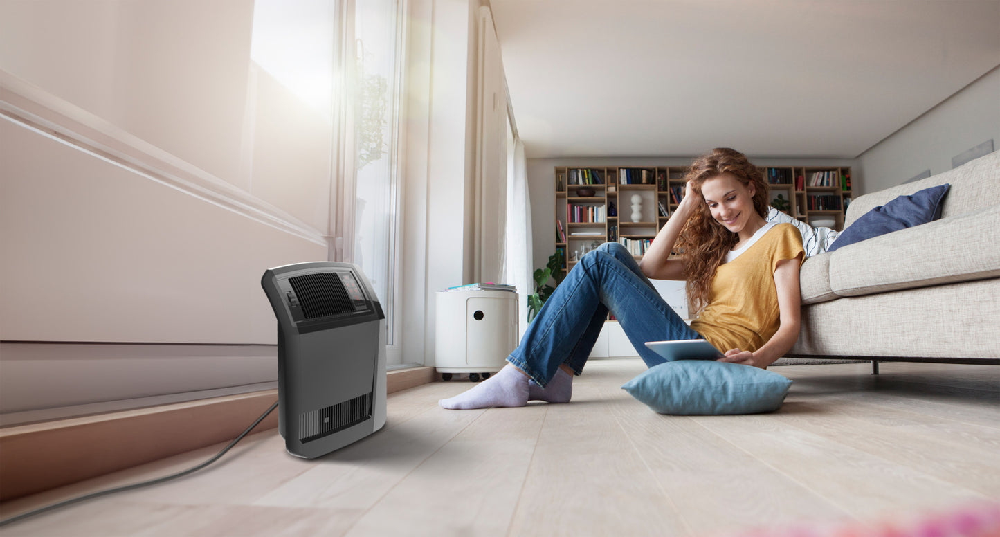 Lasko CC24925 24" Cyclonic Ceramic Full Room Space Heater, Black