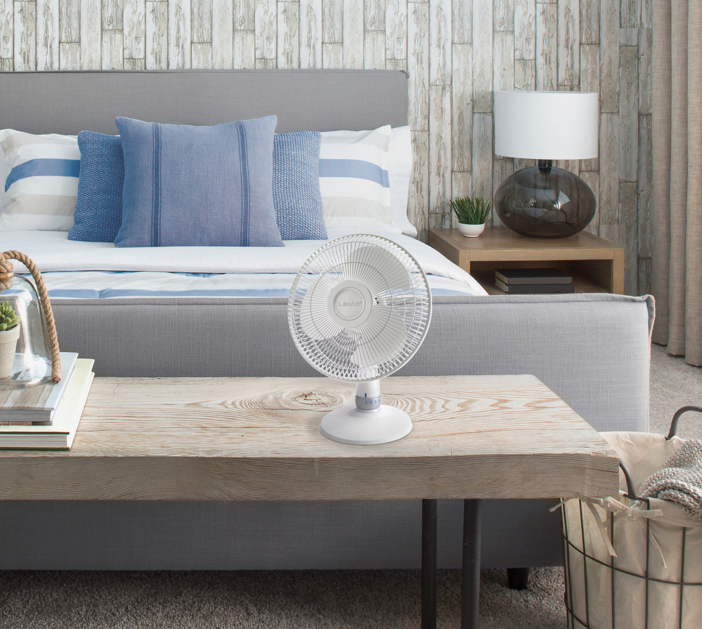 Lasko 12" 3- Speed Performance Table Fan, 2022, White