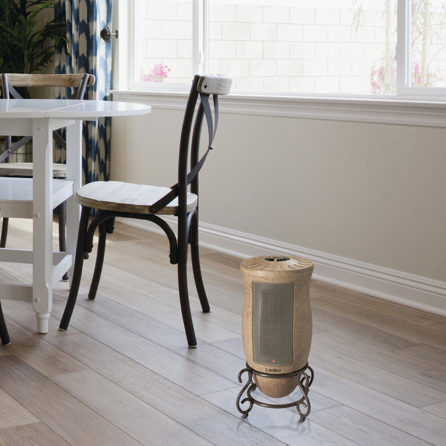 Lasko 1500-Watt Designer Series Oscillating Electric Ceramic Space Heater with Timer and Adjustable Thermostat, Beige, 6405