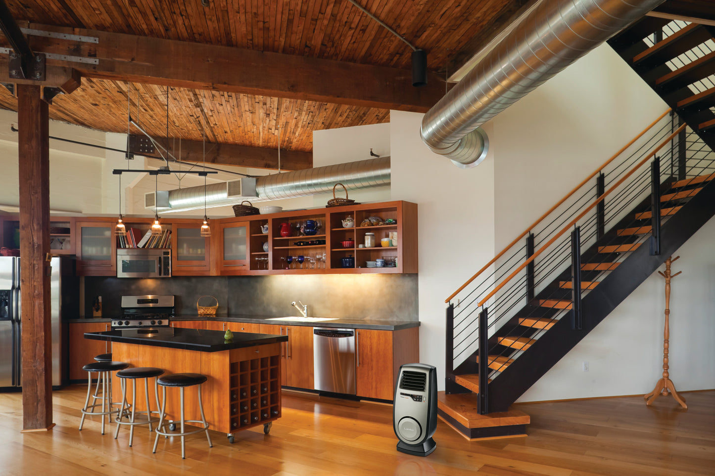 Lasko Ultra Ceramic Whole Room Space Heater with 3D Motion Heat and Remote, CC23150, Black