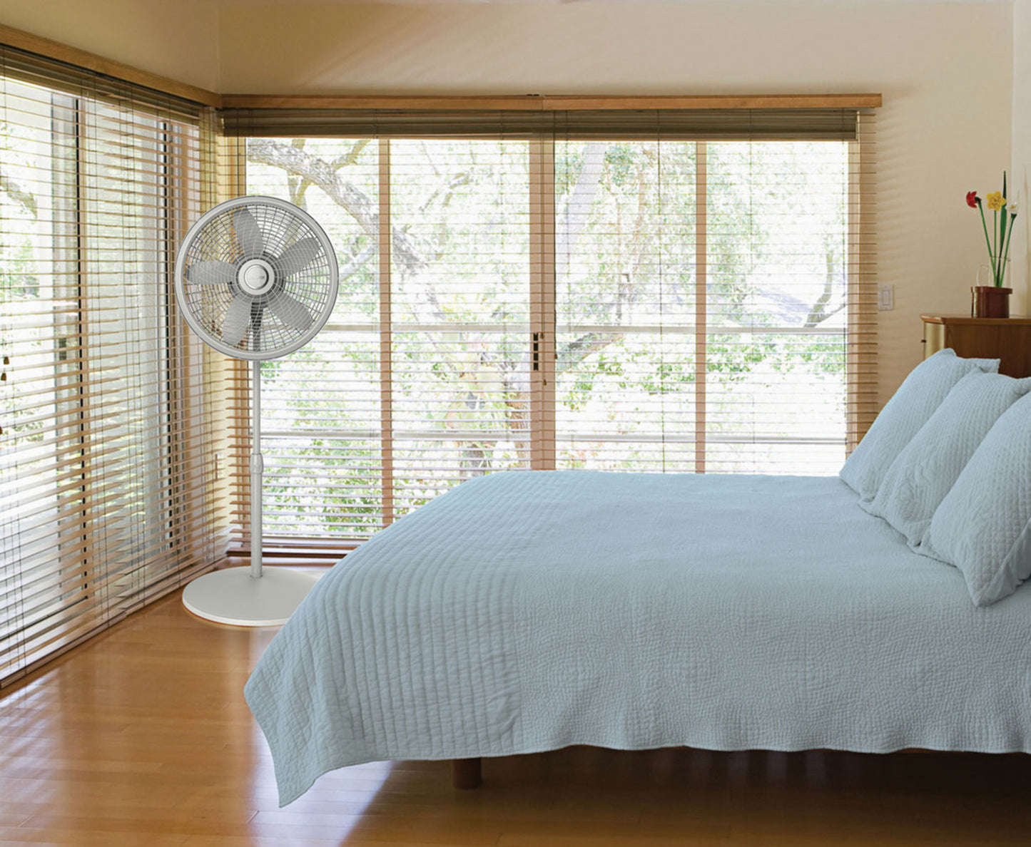 Lasko S18902 18" Adjustable Cyclone Pedestal Fan with 3 Speeds