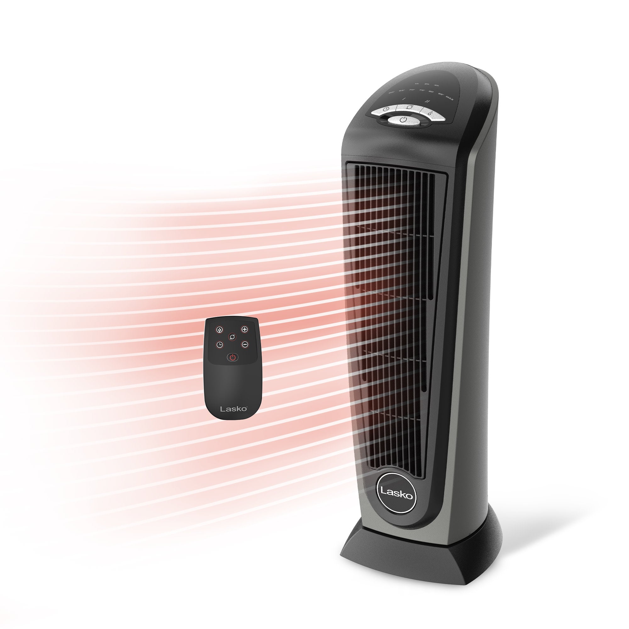 Lasko Electric Oscillating Ceramic Tower Space Heater with Remote