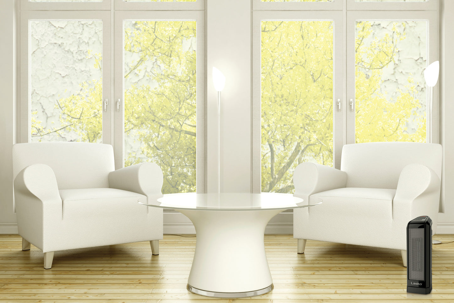 Lasko 1500W 16 in. Electronic Ceramic Tower Space Heater with Remote Control, CT16560, Black