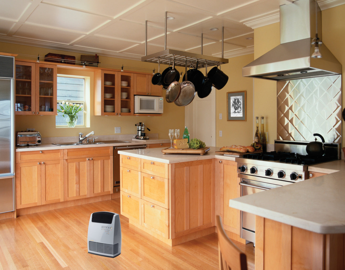 Lasko 1500W Portable Electronic Ceramic Space Heater with Warm Air Motion Technology, CC13251, Gray