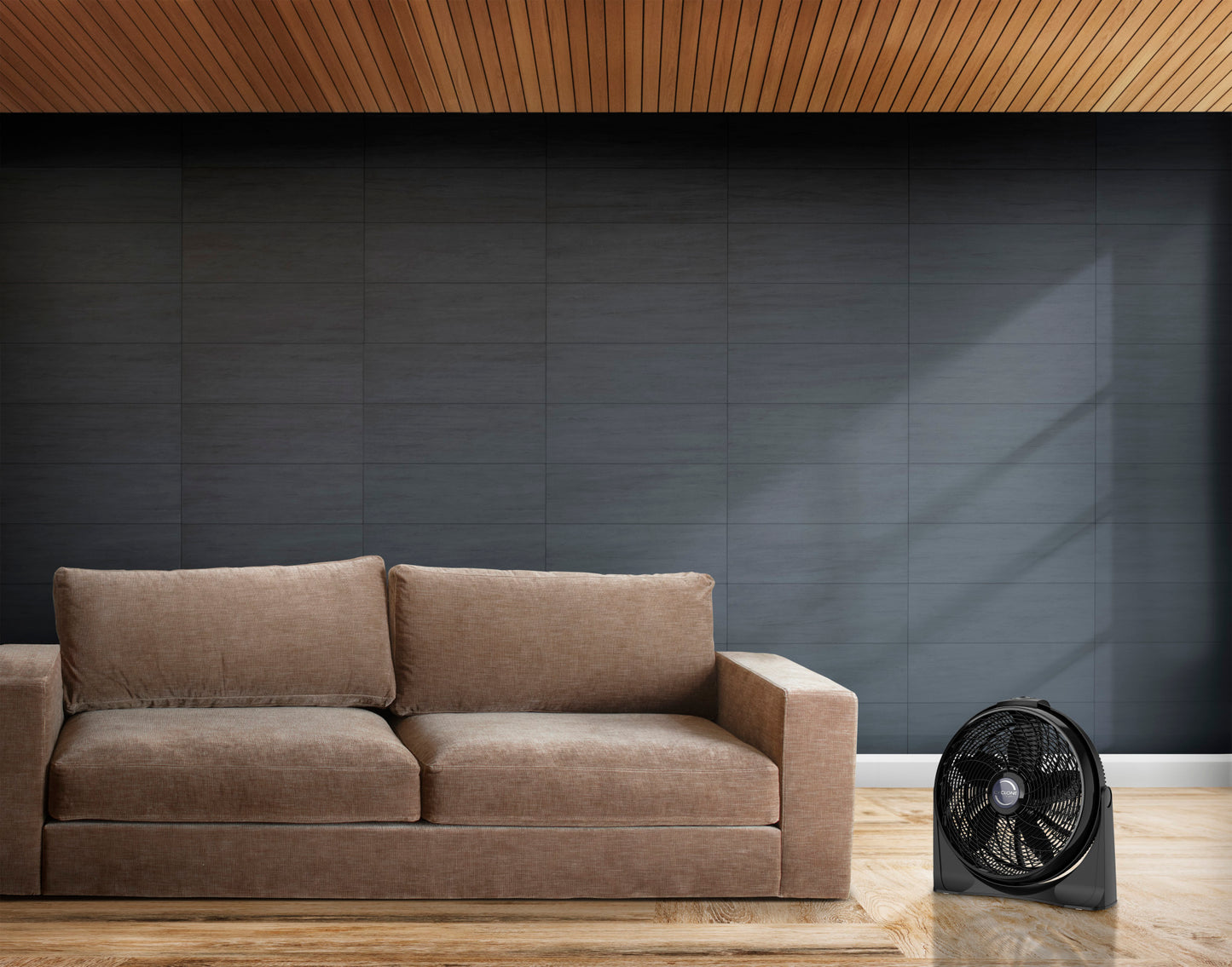 Lasko Cyclone 20" Air Circulator Floor Fan: Wall Mount, 3-Speed, Black
