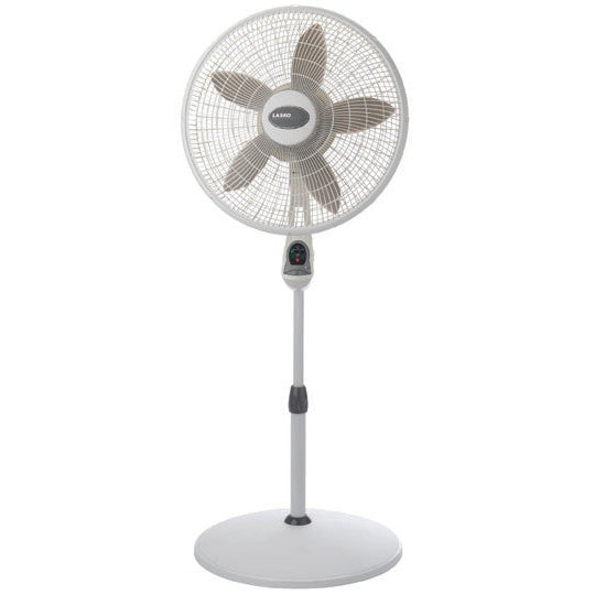Lasko 18" 3- Speed Adjustable Pedestal Fan with Remote Control, 1854, Gray