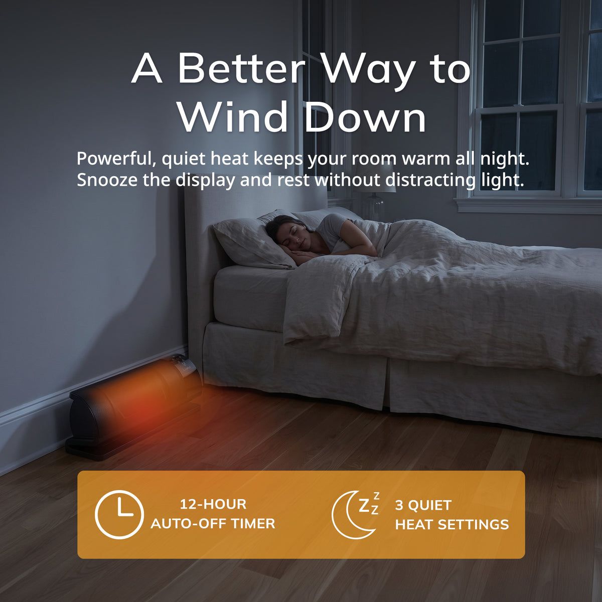 Lasko Low Profile Baseboard Space Heater: 3 Heat Settings, Remote, Timer, Tip-Over Switch, Powered Louvers, Thermostat
