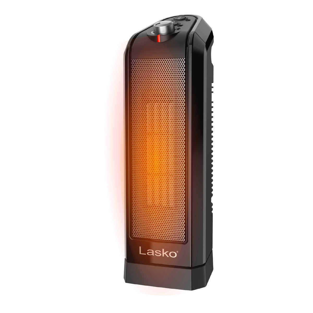 Lasko 16" Ceramic Tower Space Heater: Oscillating, 2 Heat Settings, Thermostat