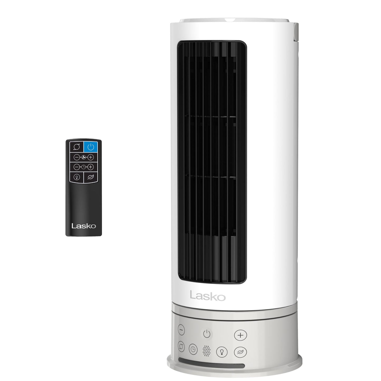 Lasko Pinnacle 15" DC Table Fan: Oscillating, 12-Speed, 15° Tilt, Remote, White