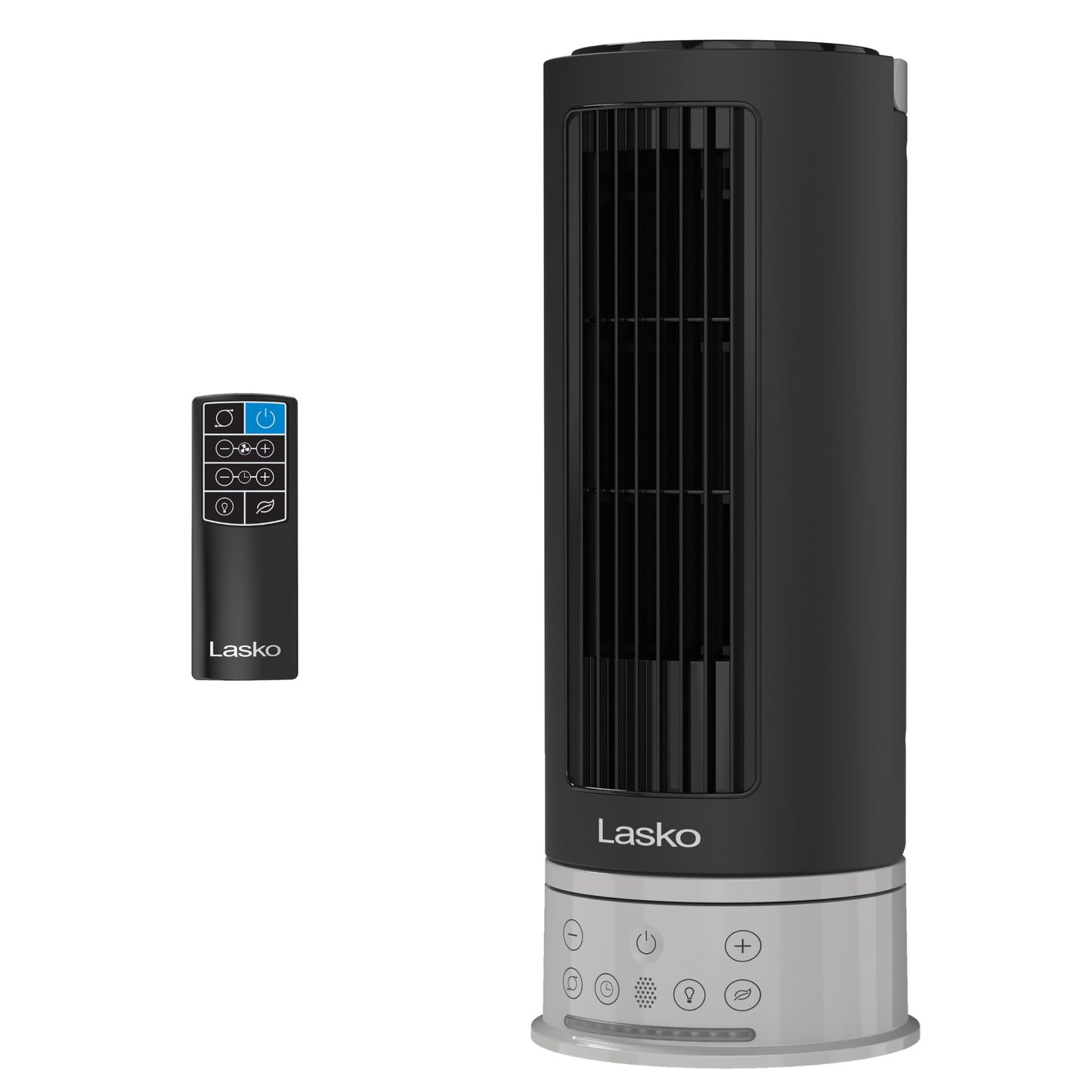 Lasko Pinnacle 15" DC Table Fan: Oscillating, 12-Speed, 15° Tilt, Remote, Black