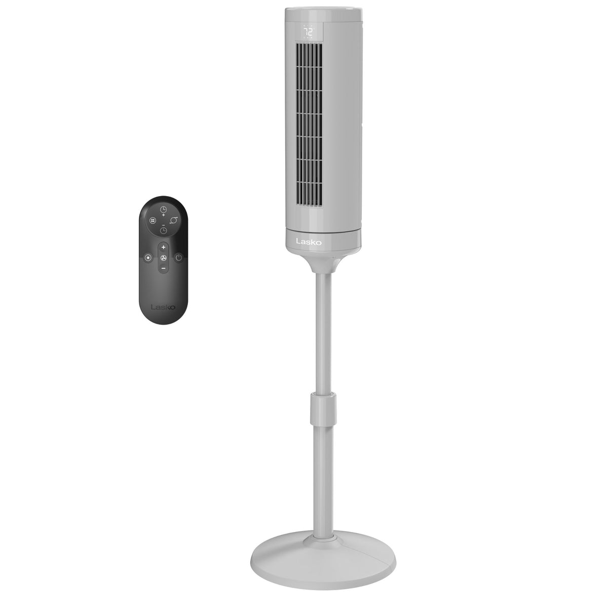 Lasko Elevation 54" DC Pedestal Tower Fan: Oscillating, 8-Speed, Remote