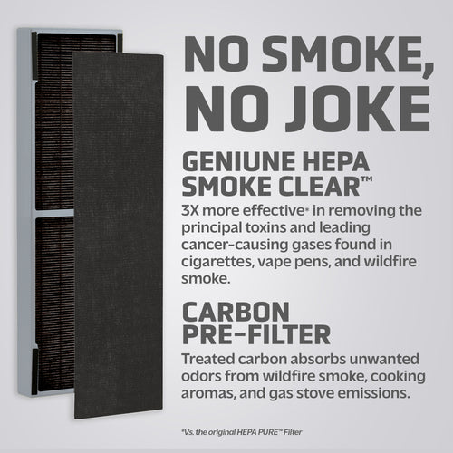 GermGuardian FLT4825SM True HEPA GENUINE Smoke Clear Replacement Filter ...