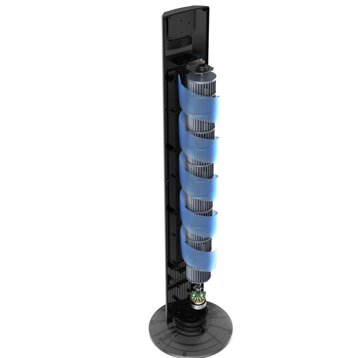 Lasko TDC48 WhisperForce™ DC 48" Tower Fan (12-speed, remote, gray)