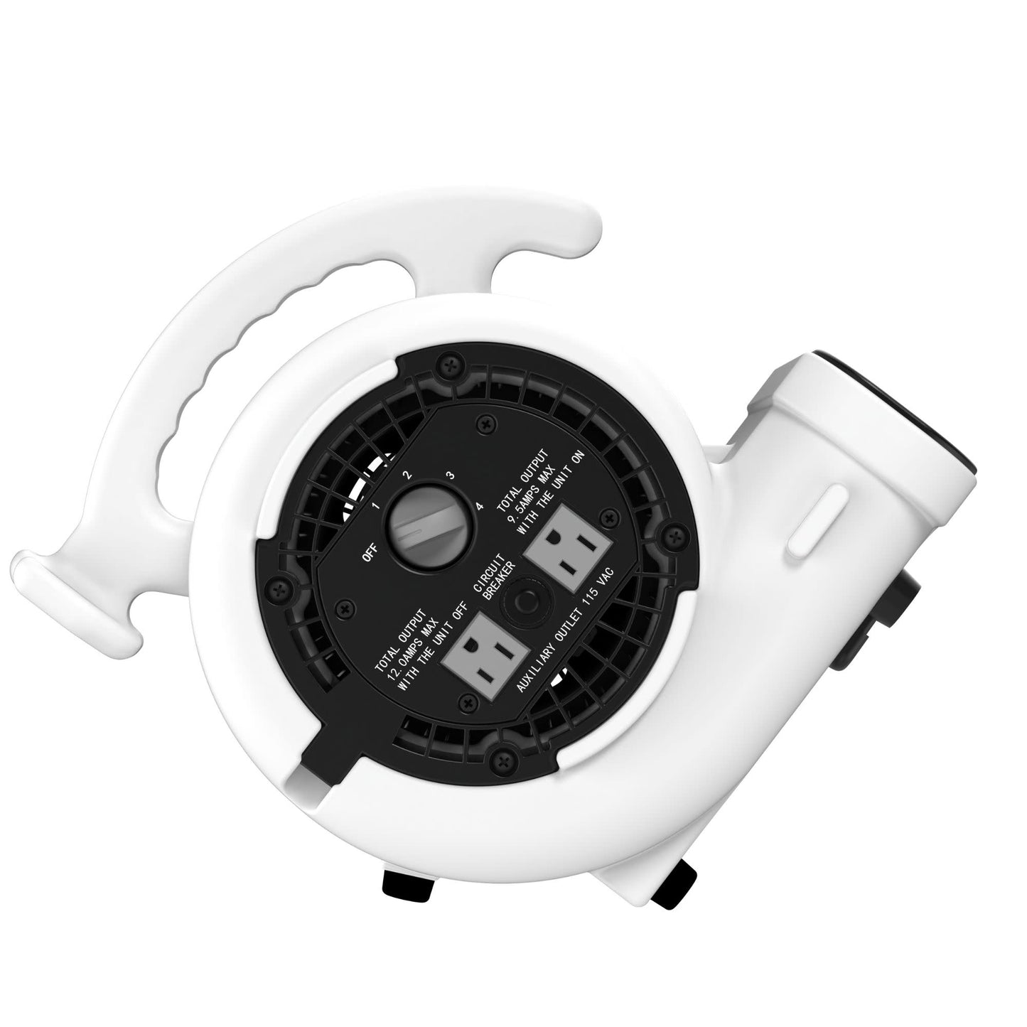 Lasko Super Fan Max 13" Air Mover Fan: 4-Speed, High Velocity, 2 Outlets, White