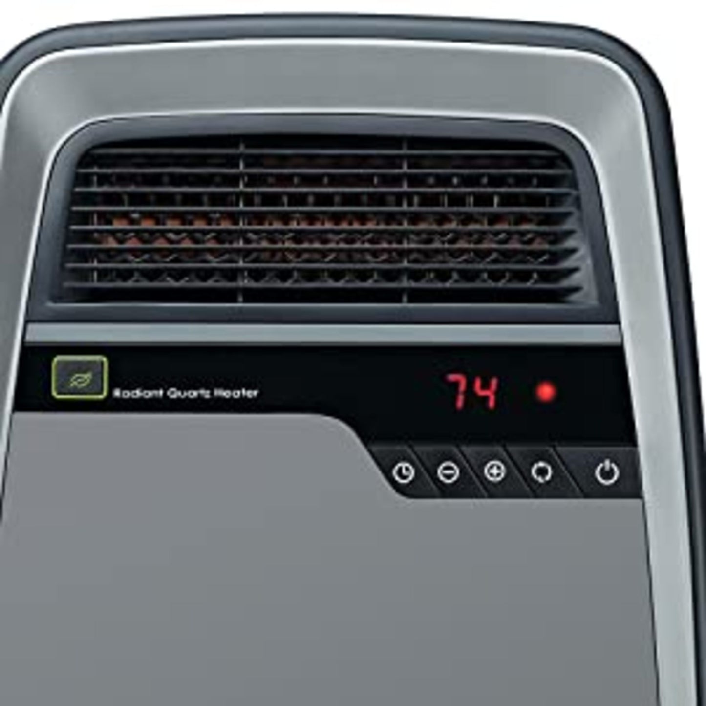 Lasko Cool-Touch Infrared Quartz Space Heater with Timer and Remote Control, 6101, Gray