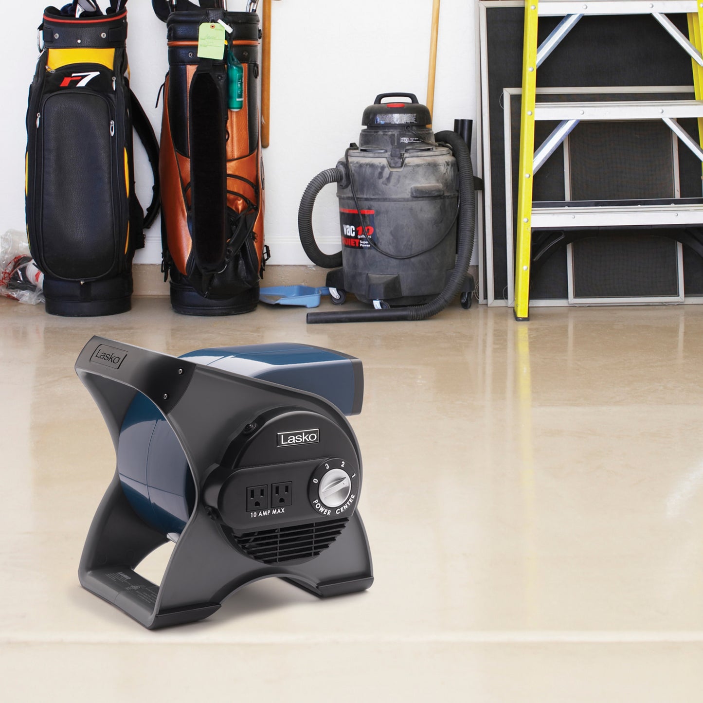 Lasko 3- Speed High Velocity Pivoting Blower Fan, 4940, Blue