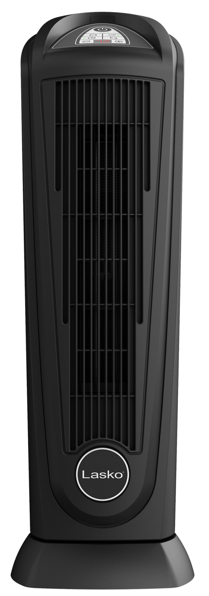 Lasko 1500W Oscillating Ceramic Tower Heater with Remote Control, 751321, Black