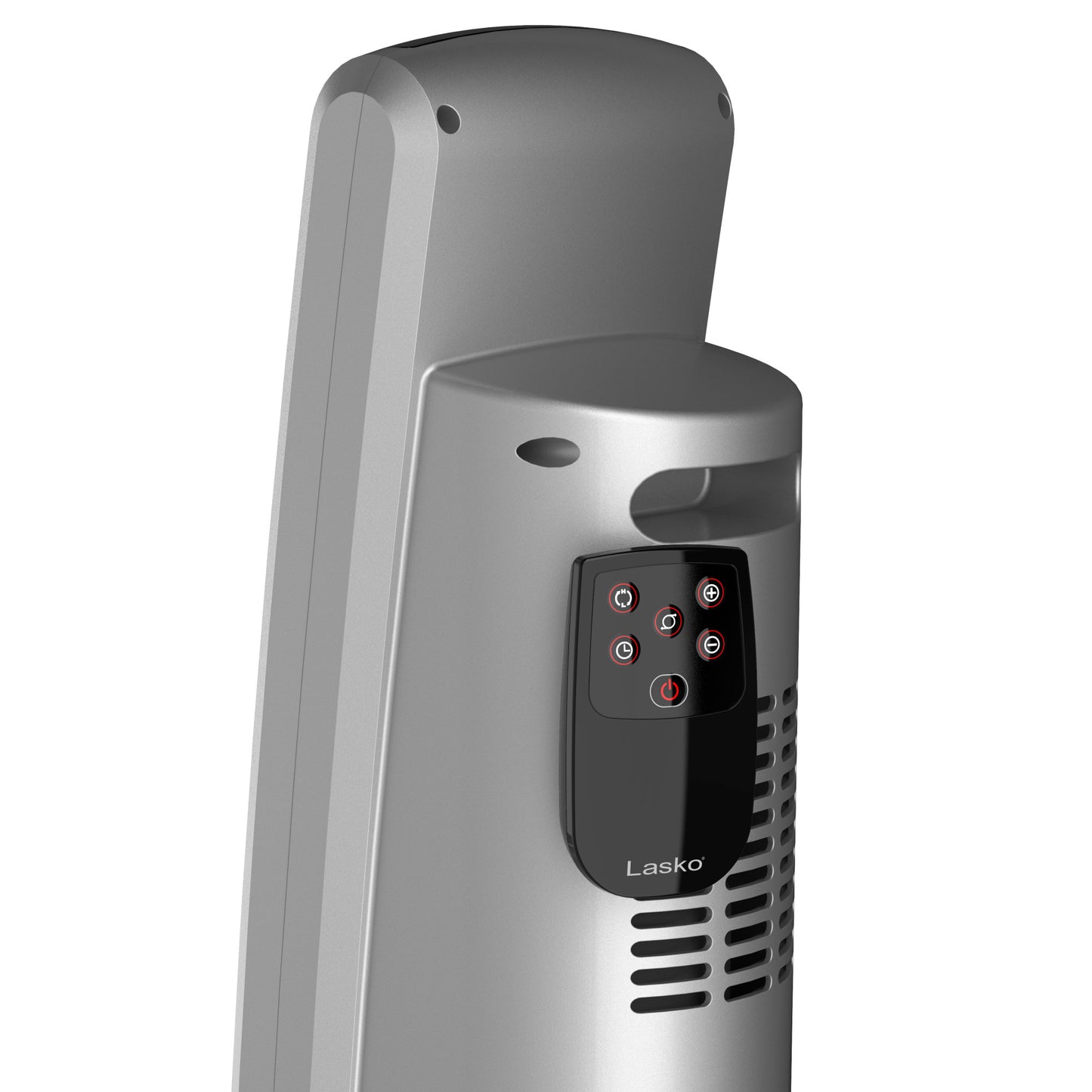 Lasko 1500W Digital Ceramic Tower Space Heater with Remote, CT30753, Black
