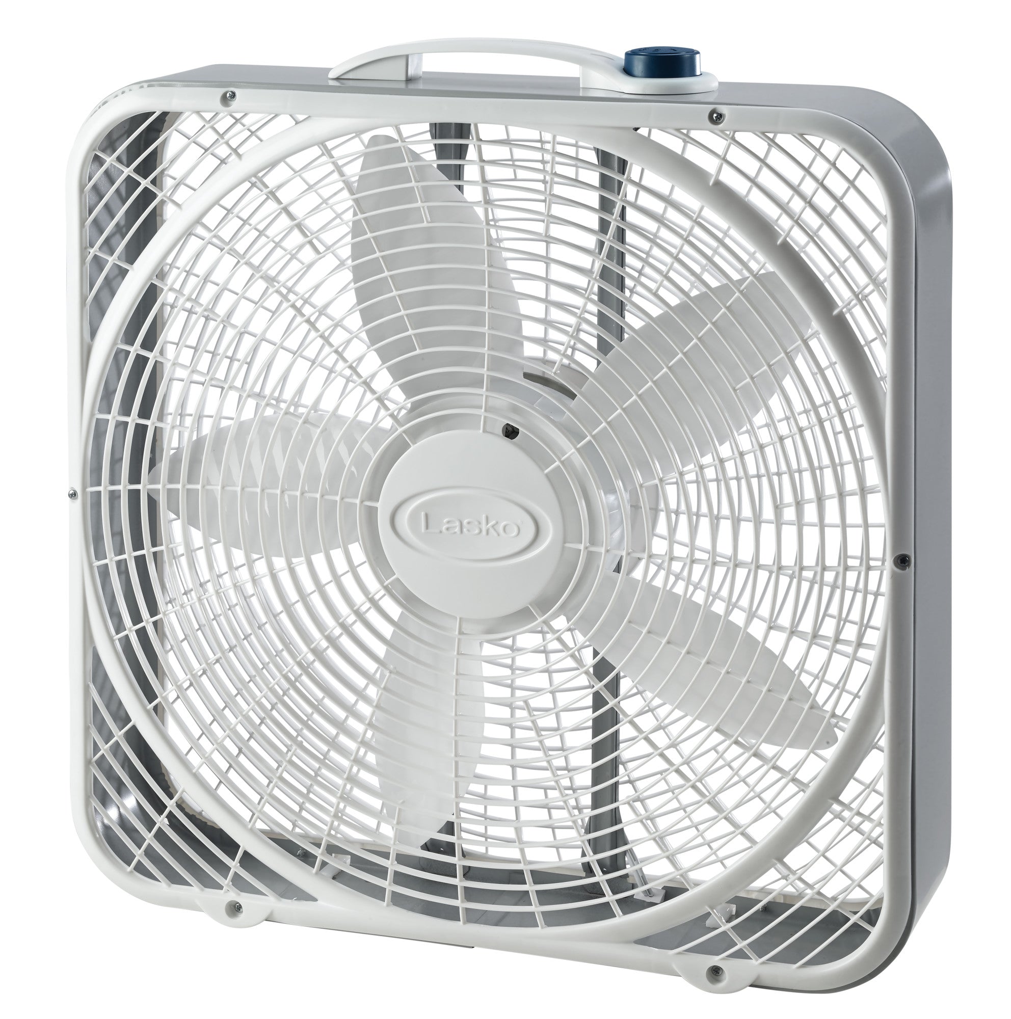 Lasko Power Plus 3- Speed Box Fan, 3721, White – Lasko Heaters