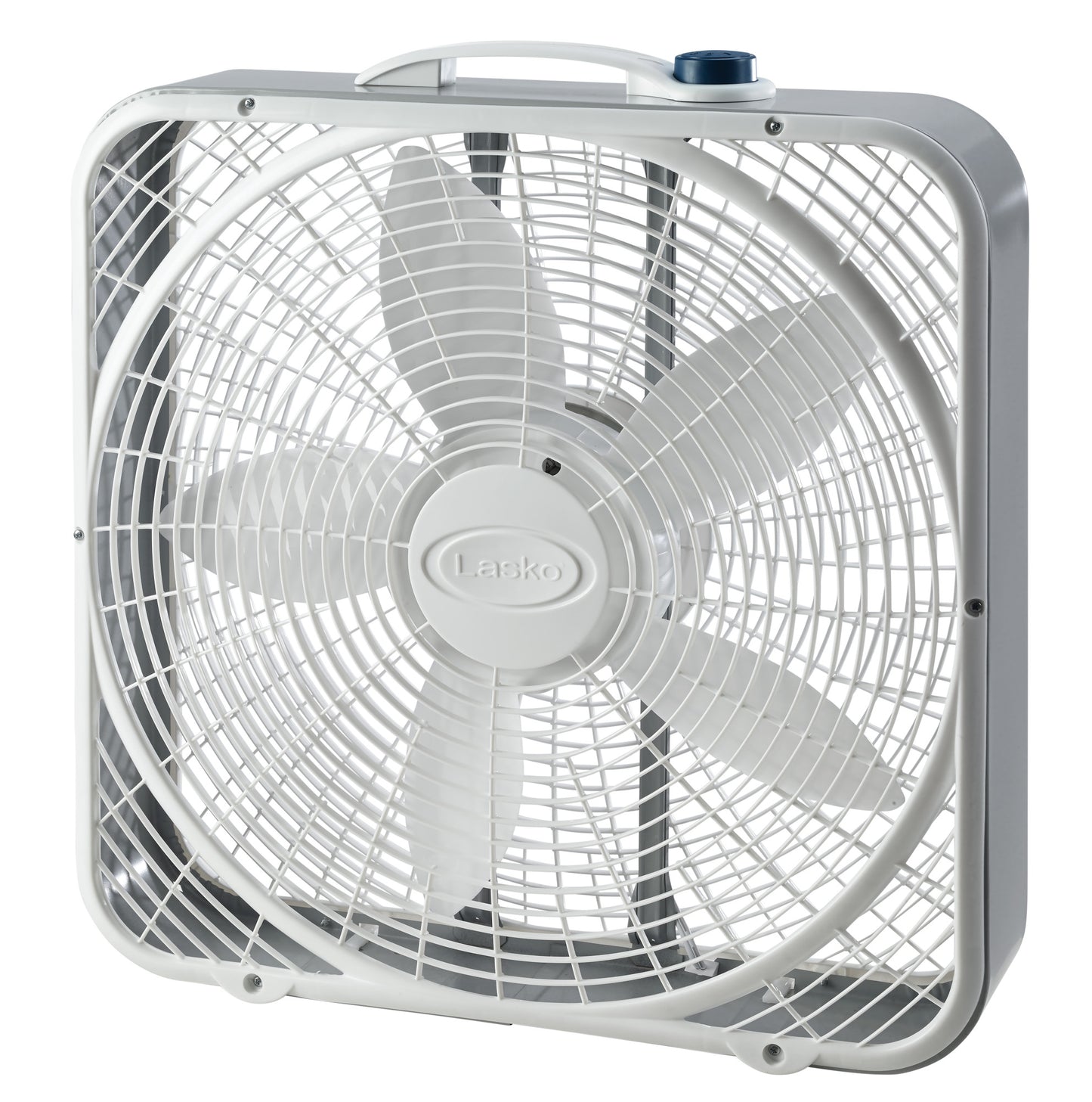 Lasko Power Plus 3- Speed Box Fan, 3721, White