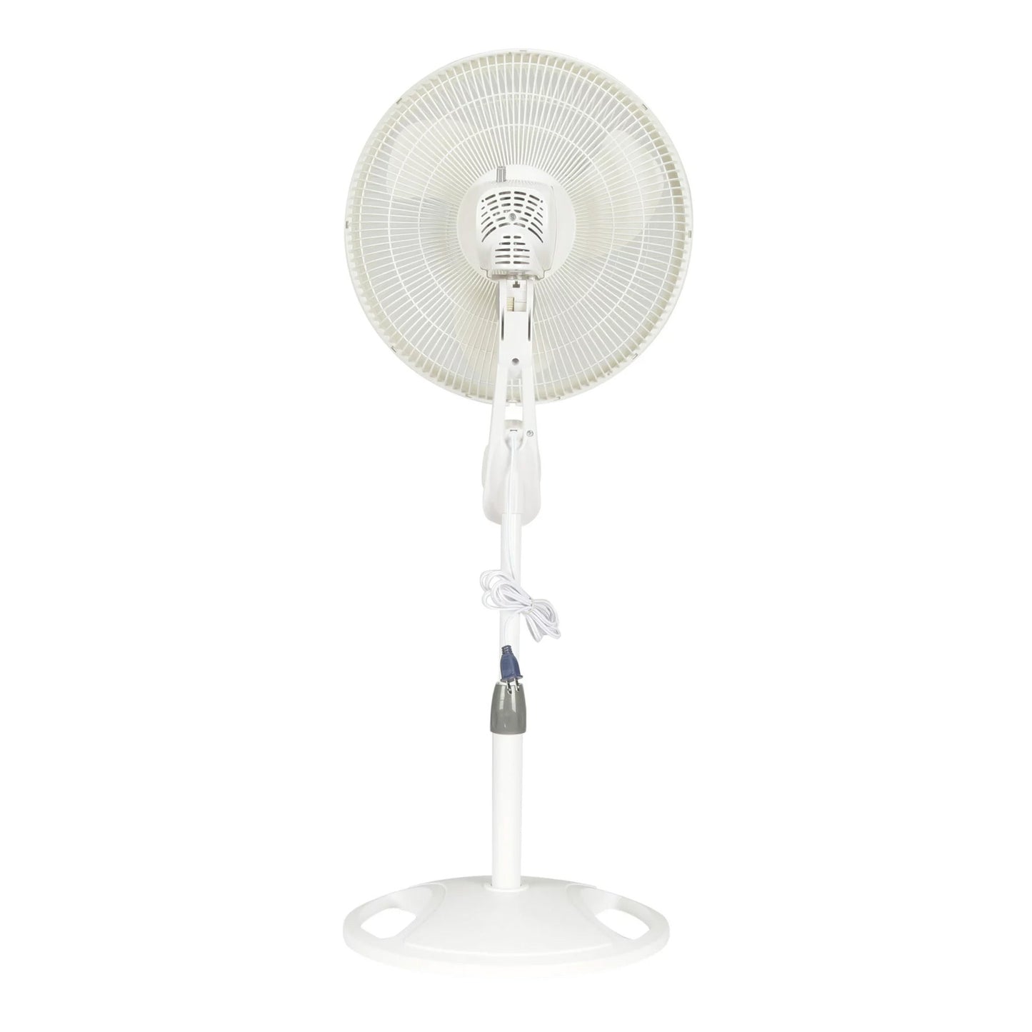 Lasko 16" Oscillating 3-Speed Pedestal Fan with Remote Control, 1646, White