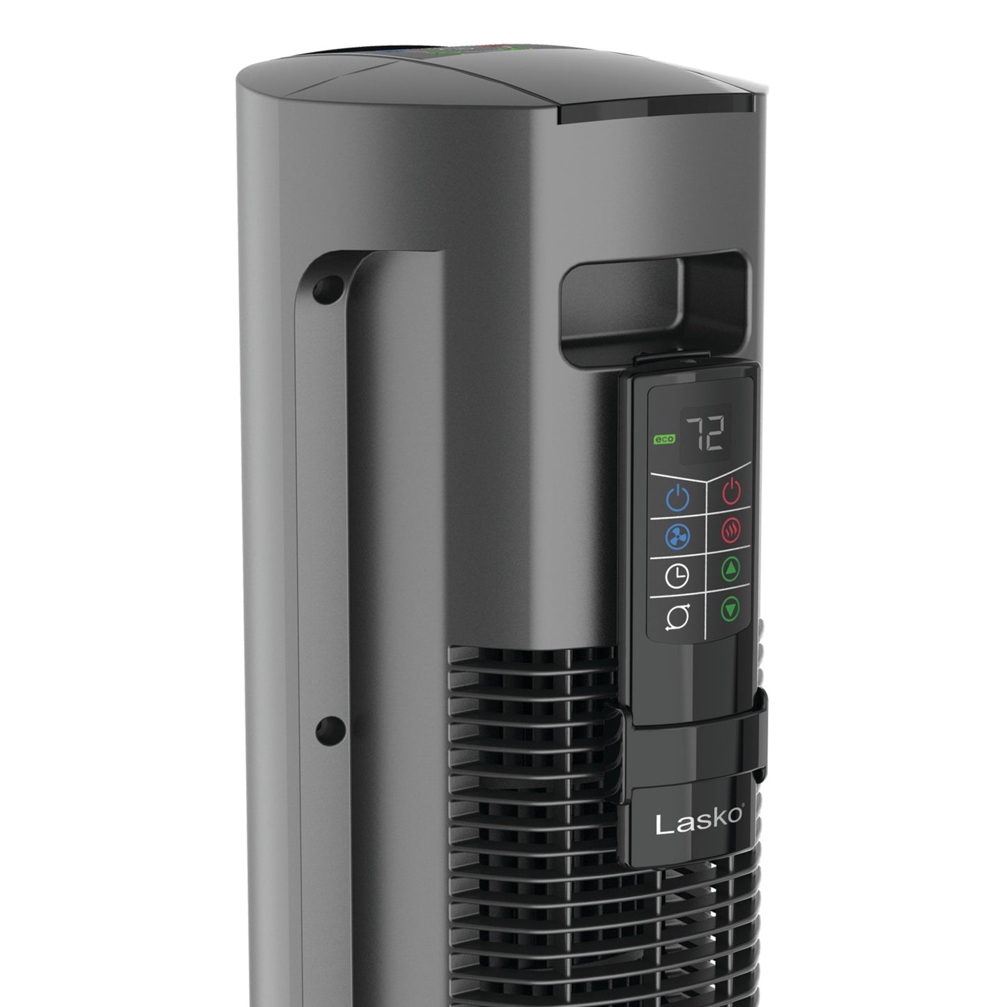 Lasko All Season Tower Fan and Space Heater with Remote, FH515, Black
