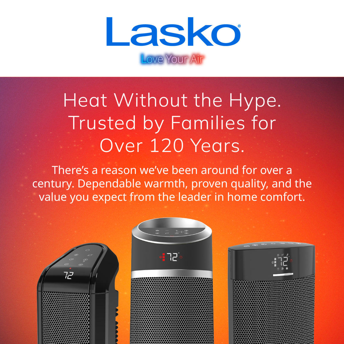 Lasko 29" Ceramic Tower Space Heater: Oscillating, 2 Heat Settings, Remote, Timer, Thermostat, Black