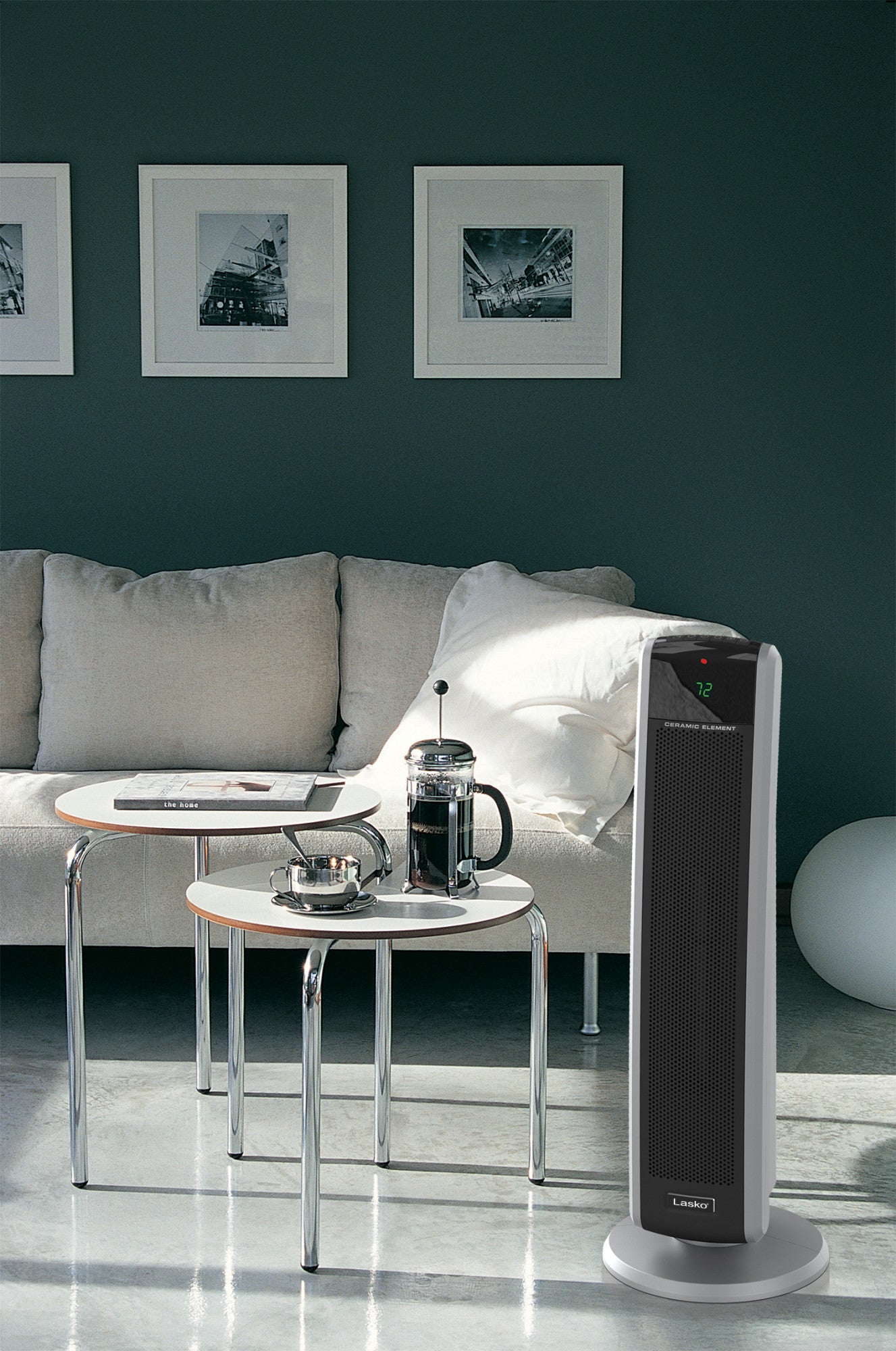 Lasko 5586 1500W Digital Ceramic Tower Space Heater with Remote