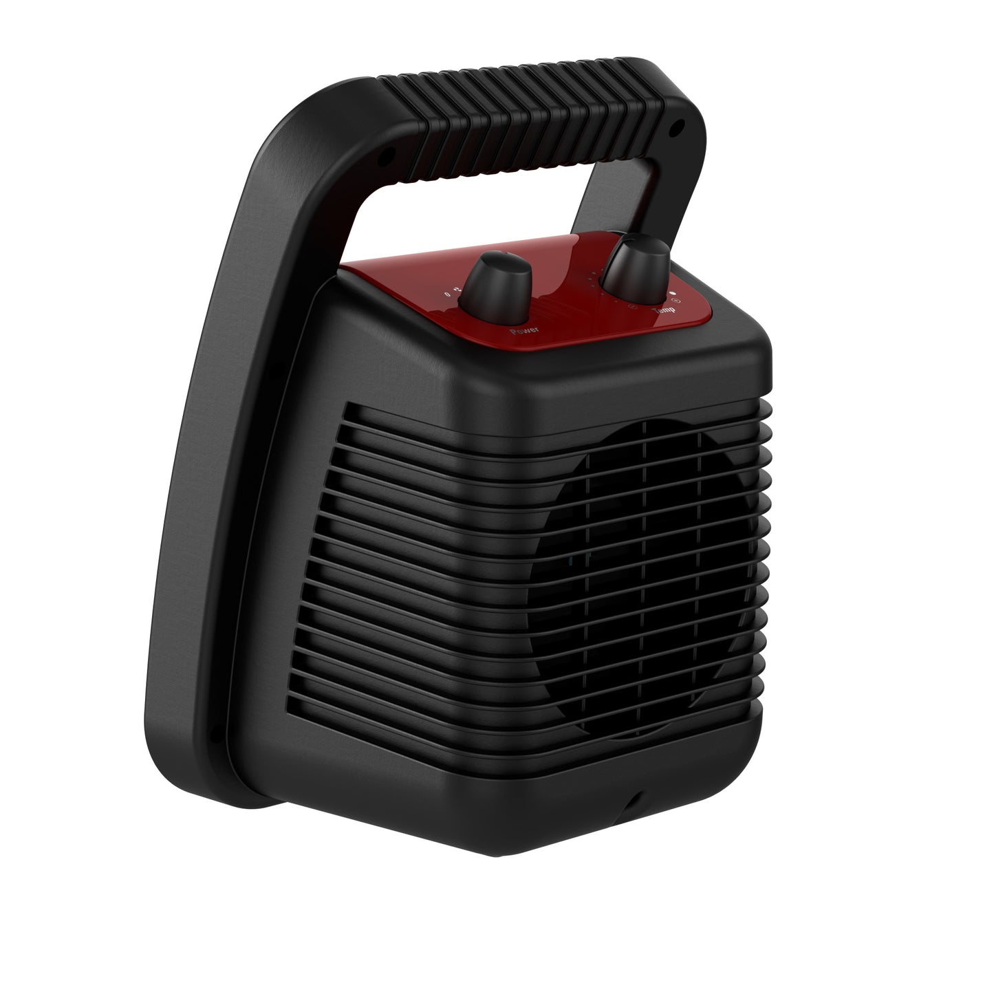 Lasko Utility Ceramic Heater with Adjustable Thermostat, CU12110, Black/Red