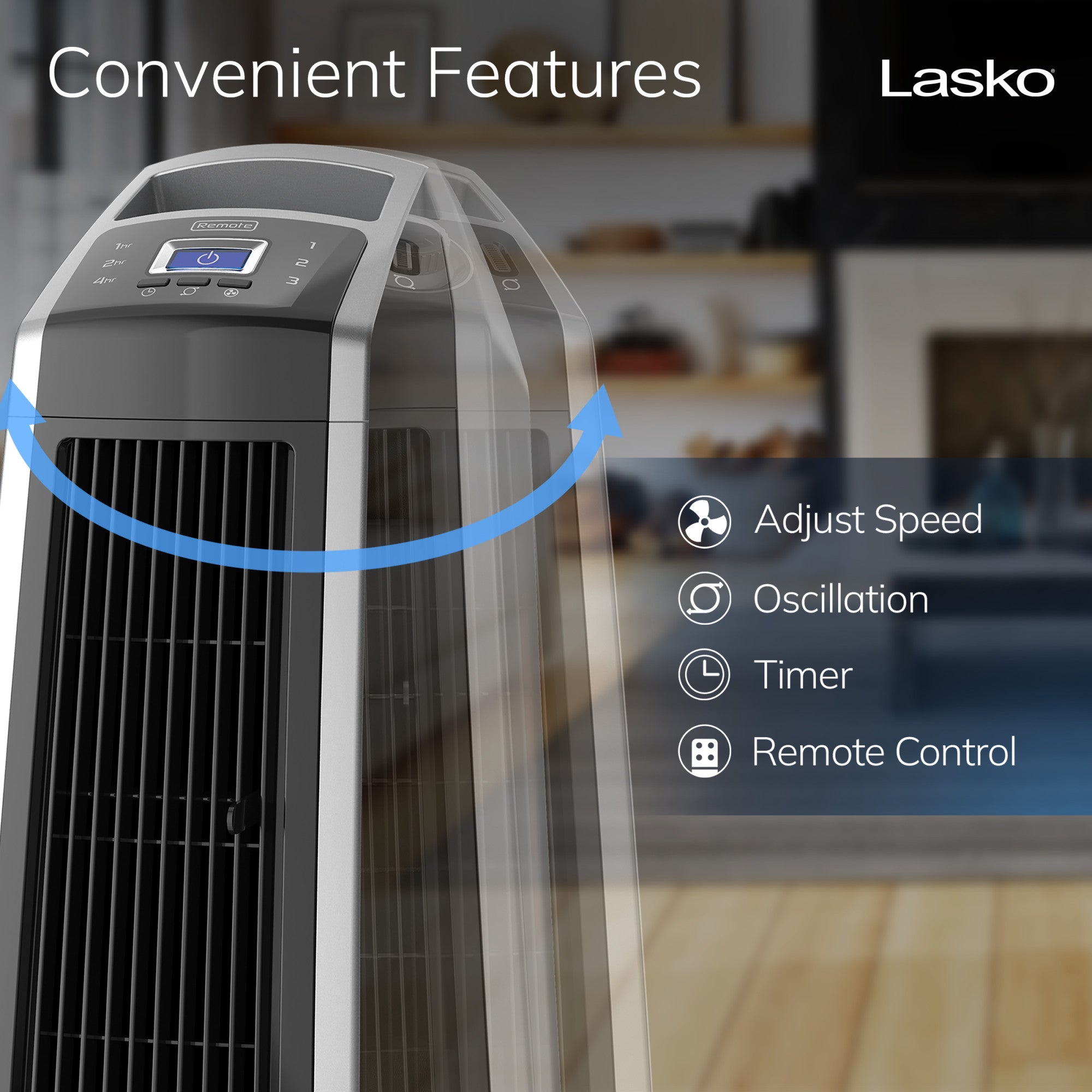 Lasko U35120 Oscillating High Velocity Fan - Thumbnail 4