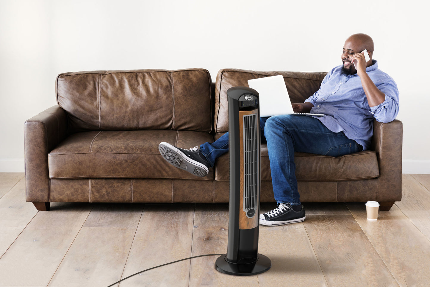 Lasko T42050 42" Wind Curve® Tower Fan with Sleep Mode and Remote Control