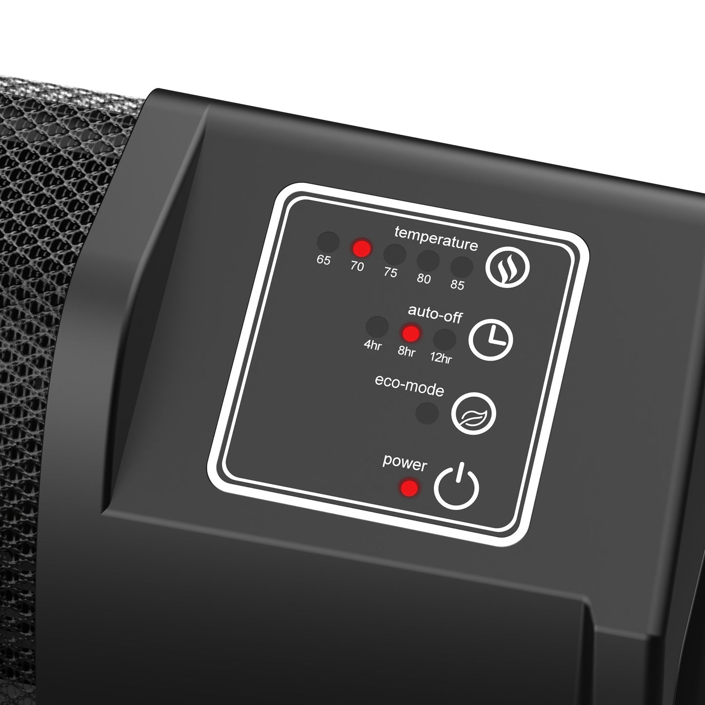 Lasko RL12720 Low-Profile Space Heater with Electronic Display, Black