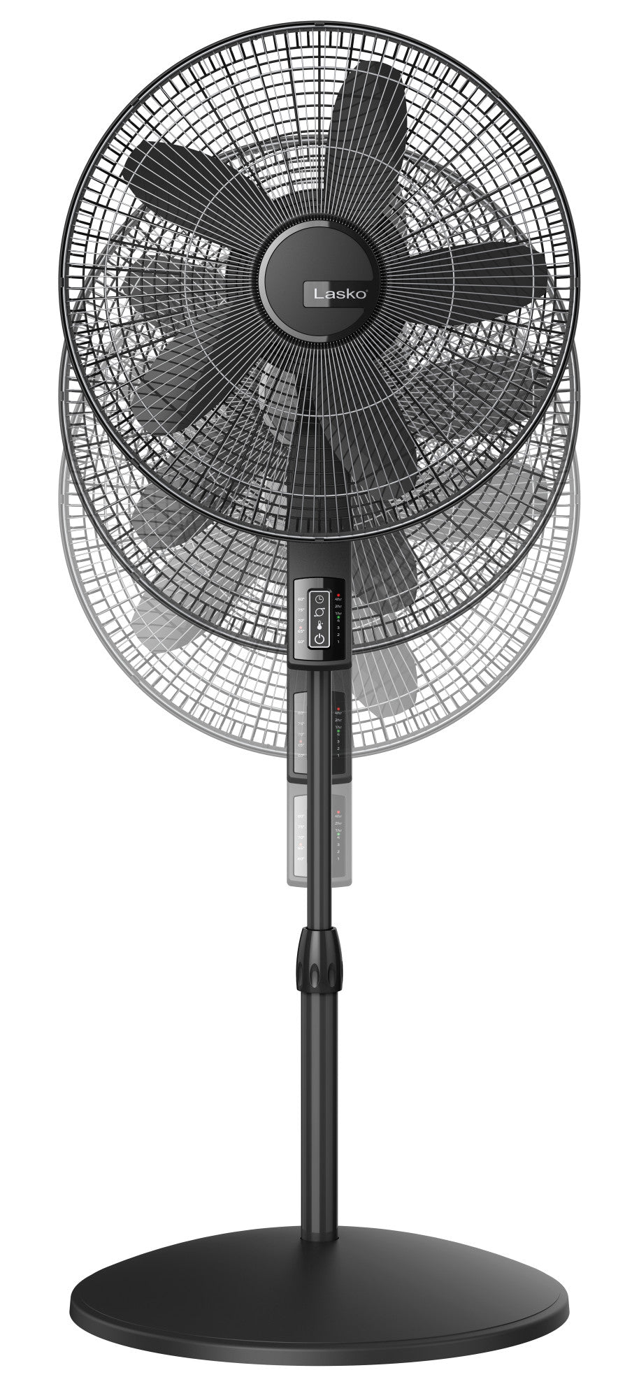 Lasko 18" Elite Collection 4-Speed Pedestal Fan with Remote, S18610, Black