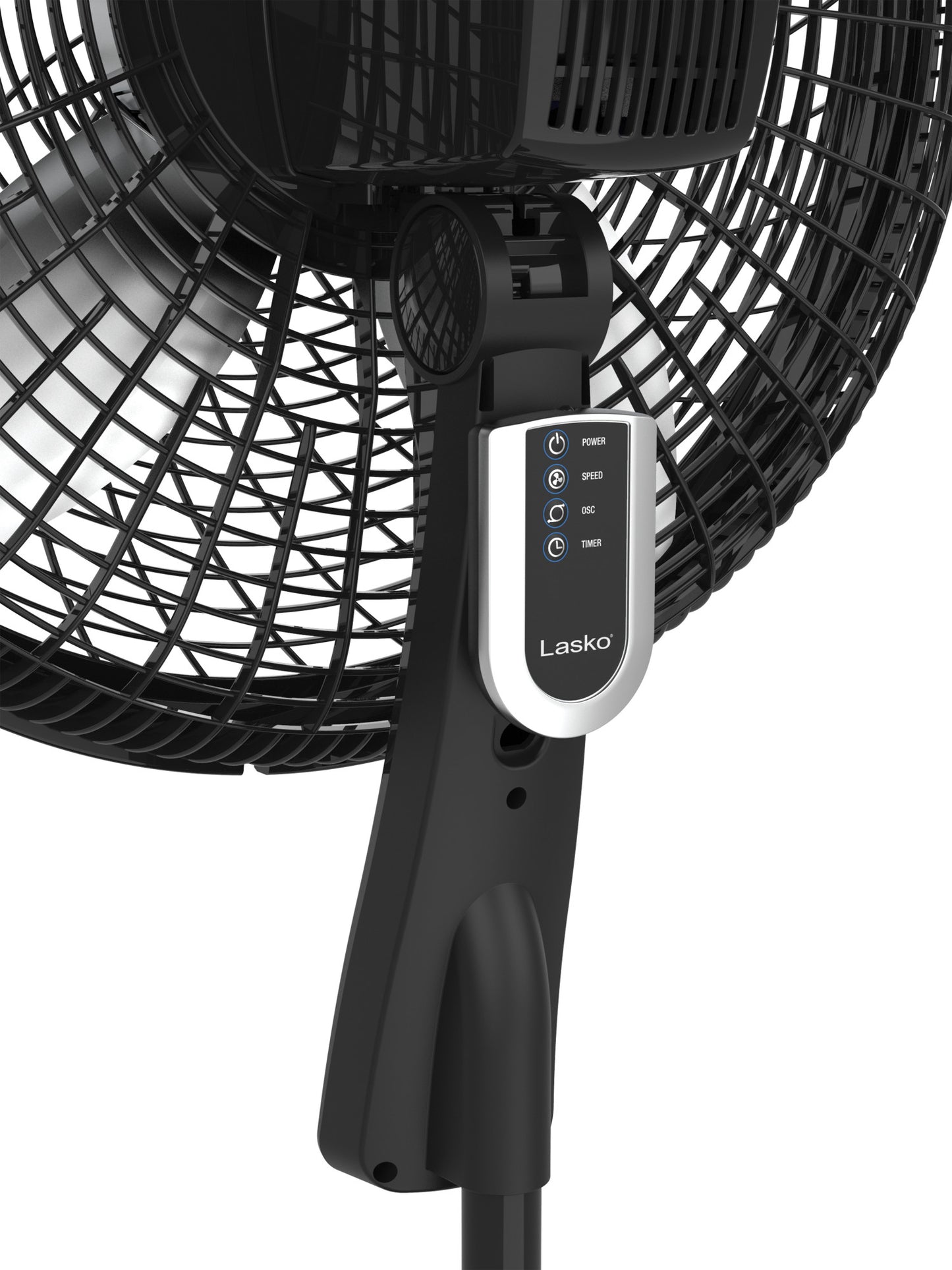 Lasko 18" Oscillating Pedestal Fan with Remote Control, S18635, Black