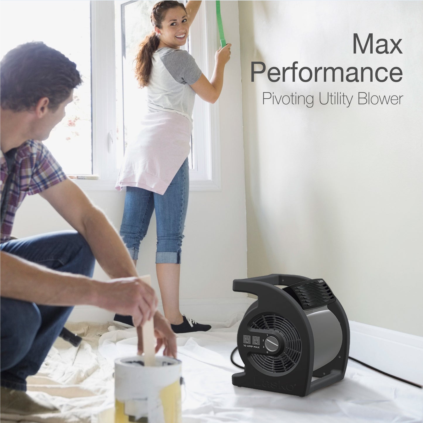 Lasko U15720 Max Performance Pivoting Utility Fan