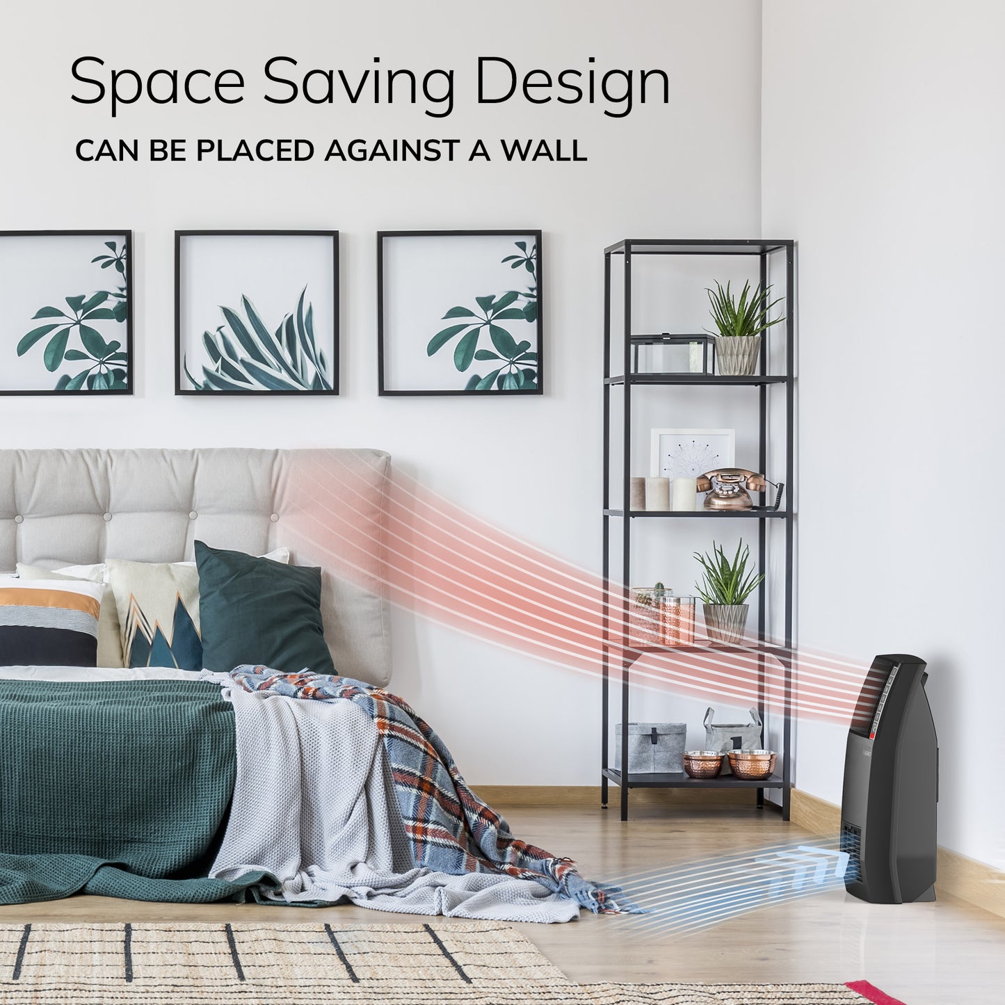 Lasko CC20150 20" Ceramic Console Space Heater with Remote Control: Black