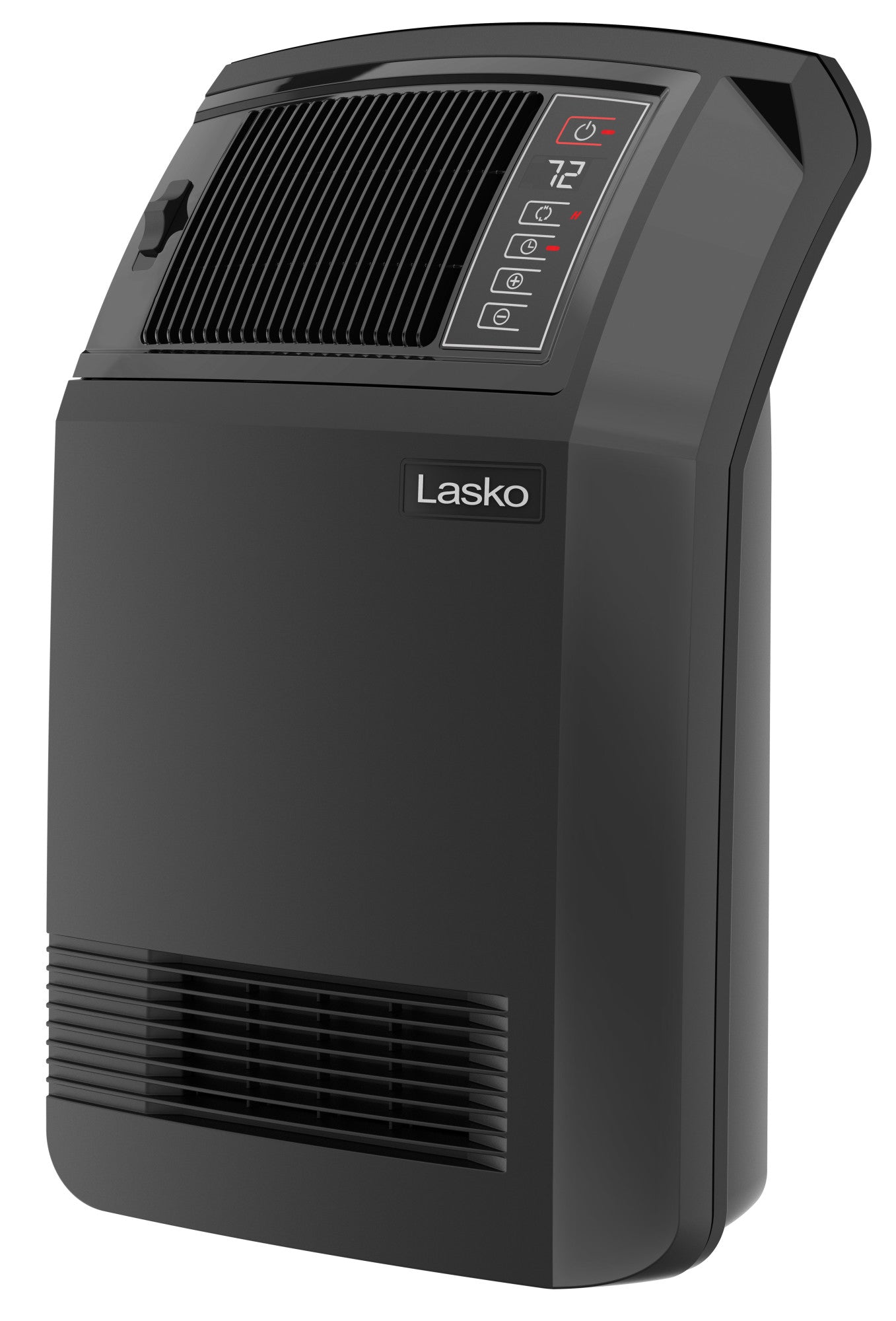 Lasko 23 in. 1500W Cyclonic Ceramic Console Heater with Remote, CC24910, Black