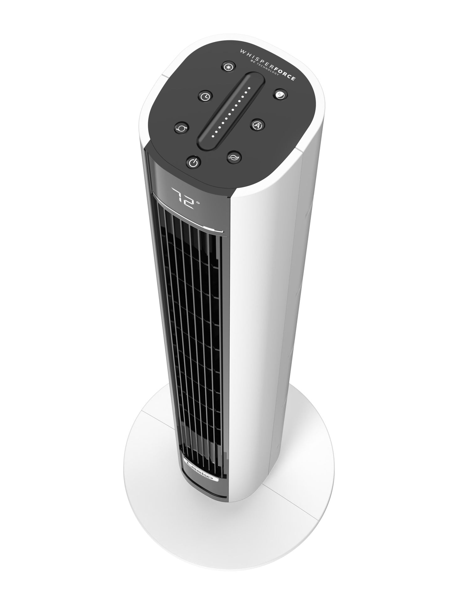 Lasko TDC402 WhisperForce™ DC 40" Tower Fan (12-speed, remote, white)